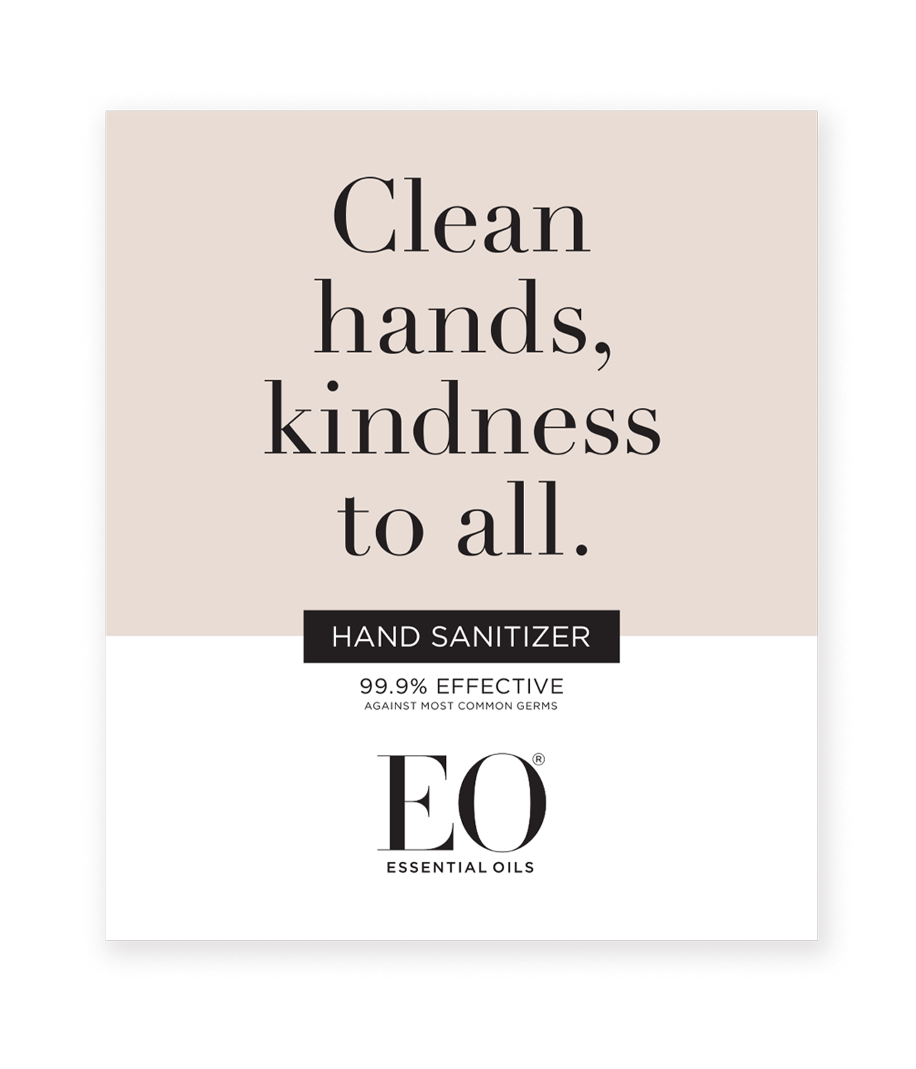 Hand Sanitizer Gel Header Card - EO Products