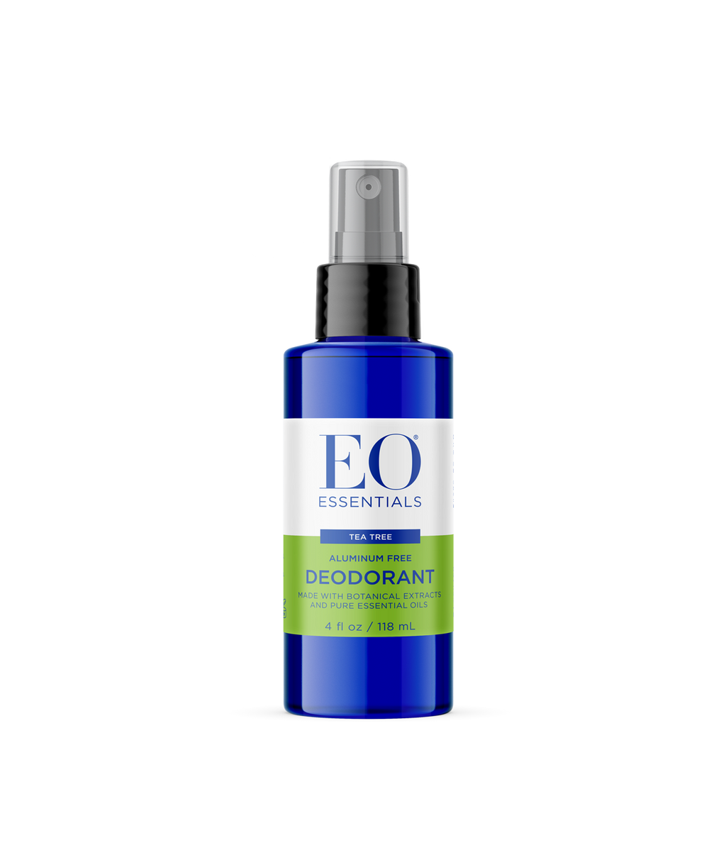 everyone natural deodorant tea tree lavender EO Essentials Tea Tree Deodorant Spray