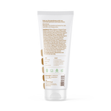 The back of an EVERYONE OFF PRICE Velvety Vanilla 2in1 Lotion tube showing the ingredient list, usage directions, product certification icons, and a barcode.