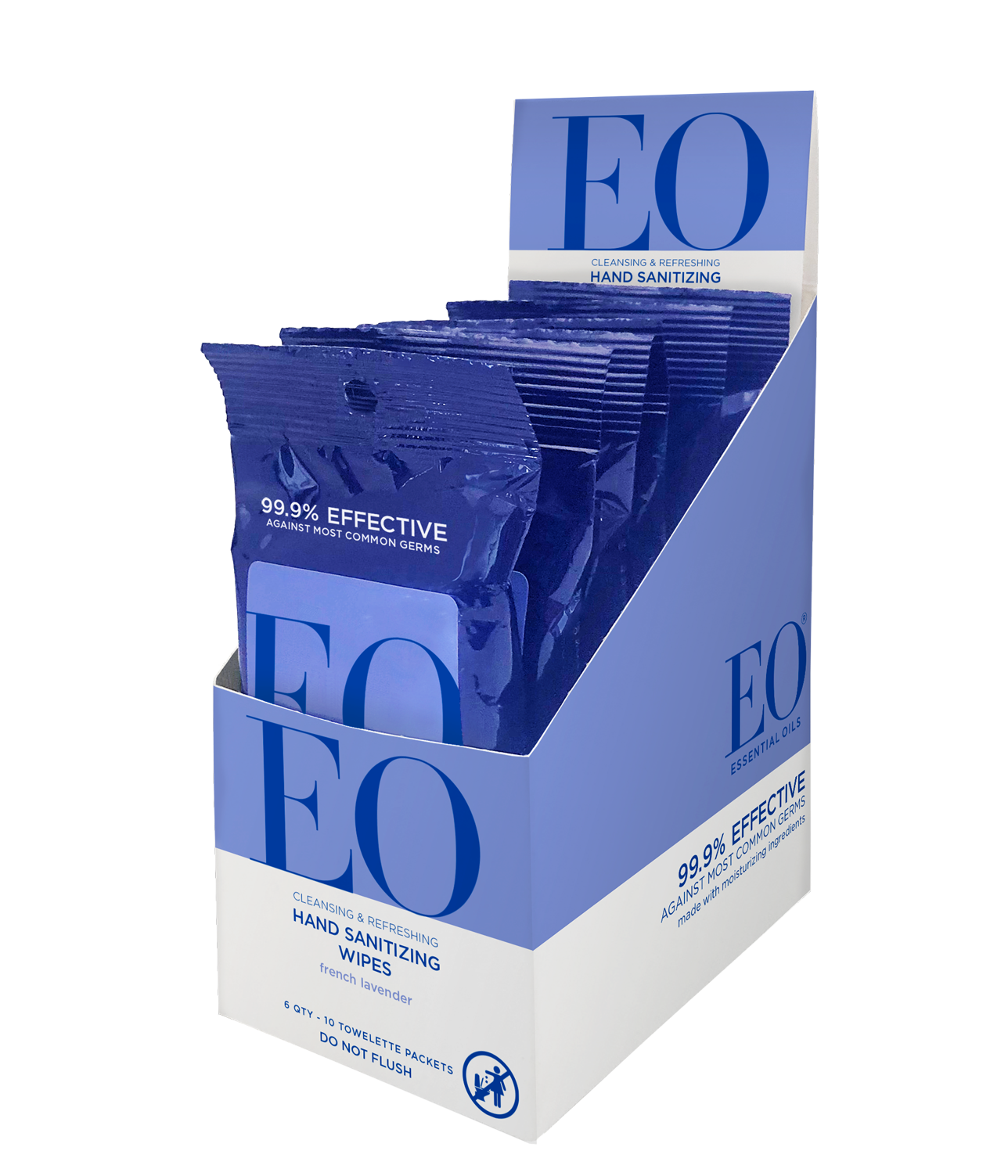EO French Lavender Hand Sanitizer Wipes (6 Pack)