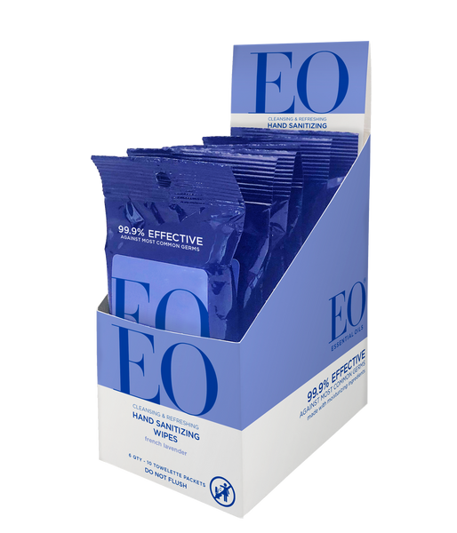 EO French Lavender Hand Sanitizer Wipes (6 Pack) | Hand Sanitizer