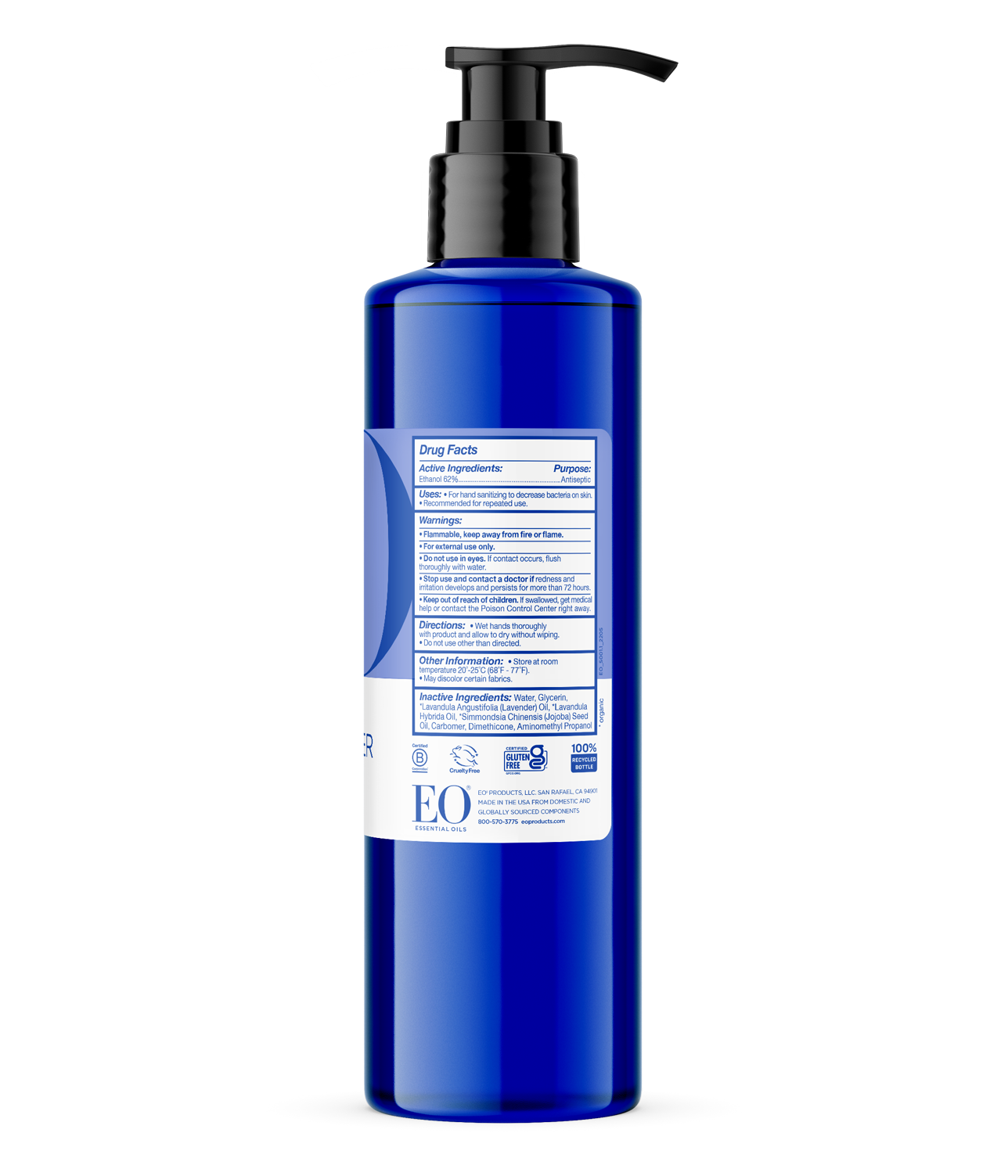 Eo products hand clearance sanitizer gel lavender