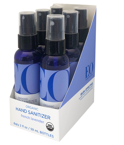 EO Organic Lavender Hand Sanitizing Spray (6-Pack) | Lavender Hand