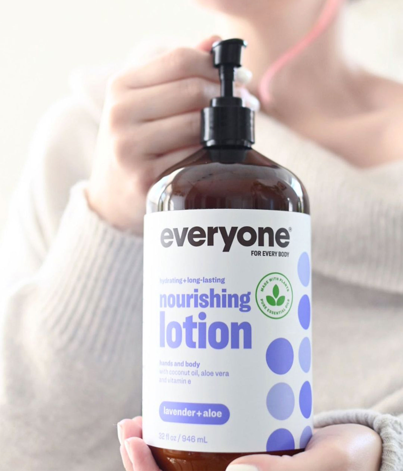Lavender Aloe Nourishing Lotion Hands Body Everyone